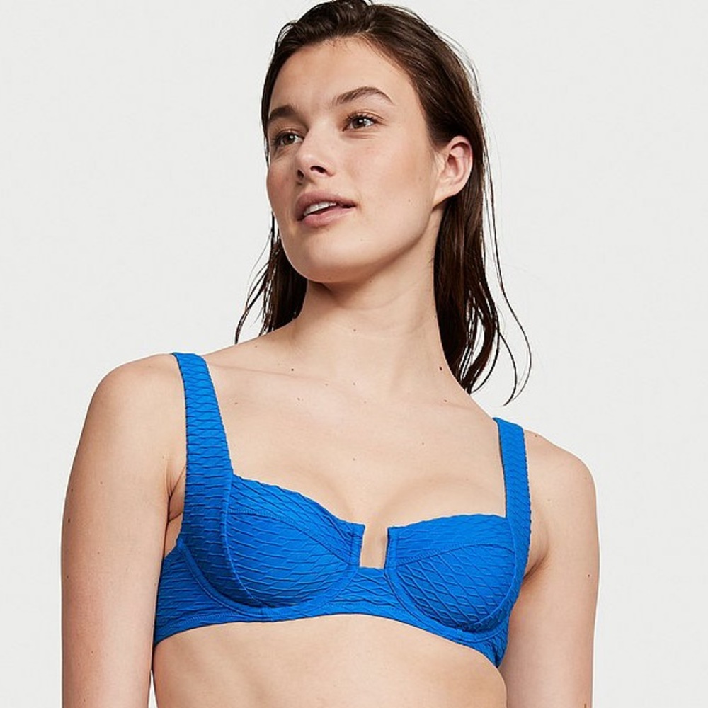 NWT Victoria’s Secret SWIM Mix & Match Full Coverage Bikini Top in Shocking Blue